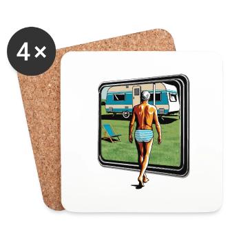 Pensioners - Coasters (set of 4) - white - Front