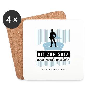HELD - SOFA - Untersetzer (4er-Set) - Weiß - Vorne