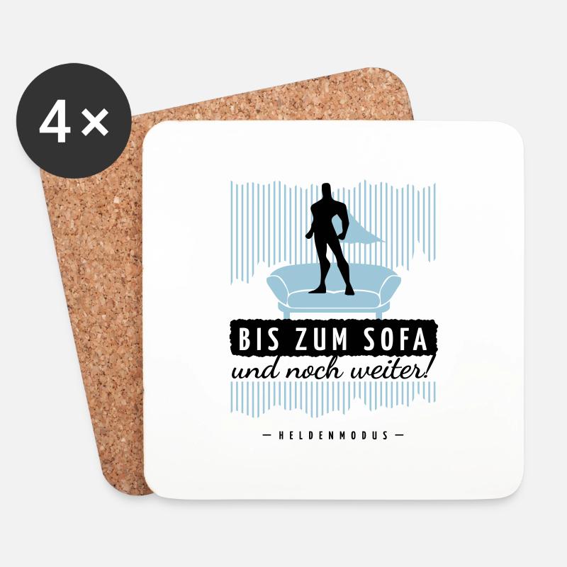 HELD - SOFA - Untersetzer (4er-Set) - Weiß
