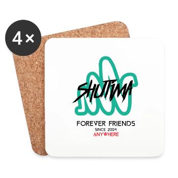 Forever Friends Anywhere - Untersetzer (4er-Set) - Weiß - Vorne
