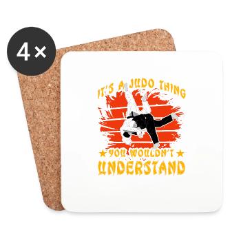 It's a Judo thing you wouldn't understand - Coasters (set of 4) - white - Front