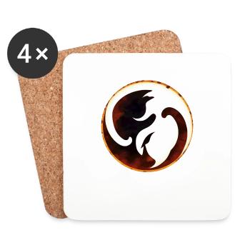 Yin Yang - Coasters (set of 4) - white - Front