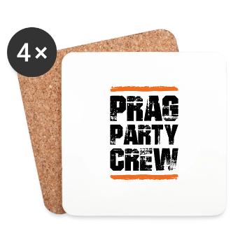 L’équipe de la fête de Prague - Dessous de verre (lot de 4) - blanc - Devant