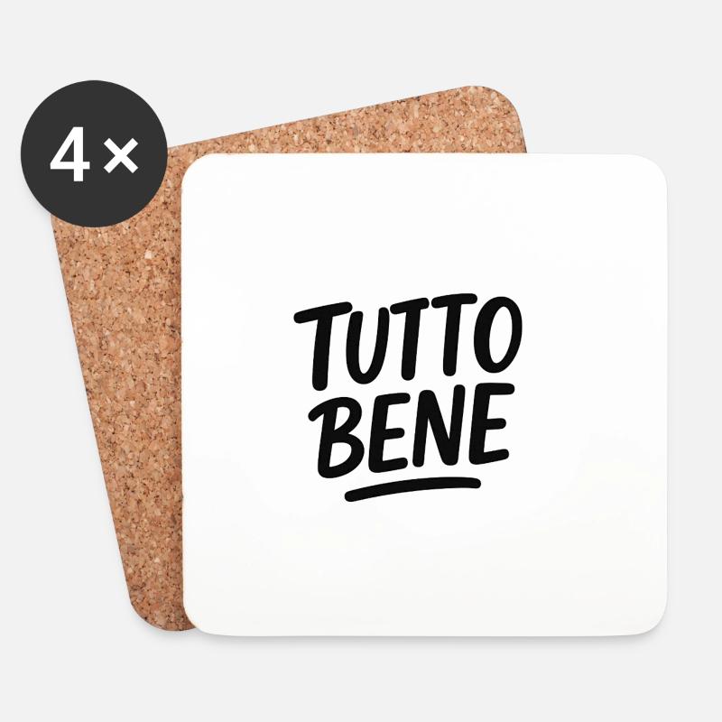 Tutto Bene - Untersetzer (4er-Set) - Weiß