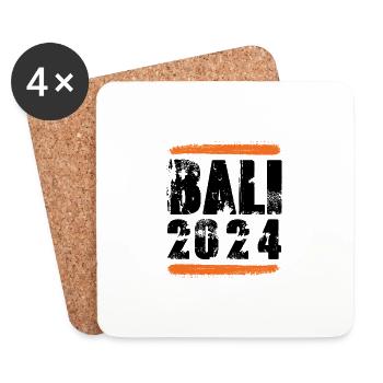 L’équipe de Bali 2024 - Dessous de verre (lot de 4) - blanc - Devant