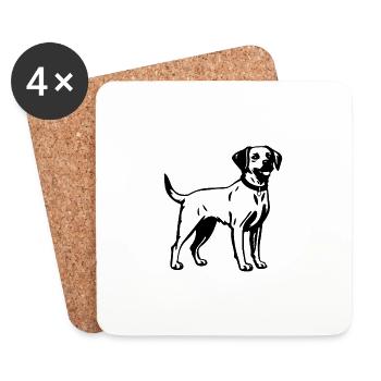 Jack Russell Terrier Hund - Untersetzer (4er-Set) - Weiß - Vorne