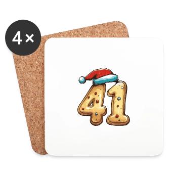 41 Number Christmas - Coasters (set of 4) - white - Front