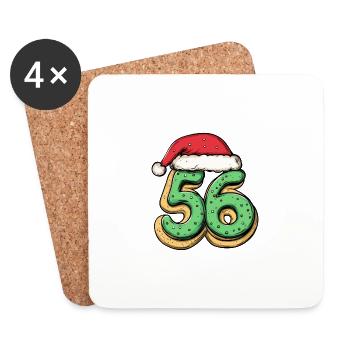 56 Number Christmas - Coasters (set of 4) - white - Front