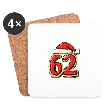 62 Number Christmas - Coasters (set of 4) - white - Front