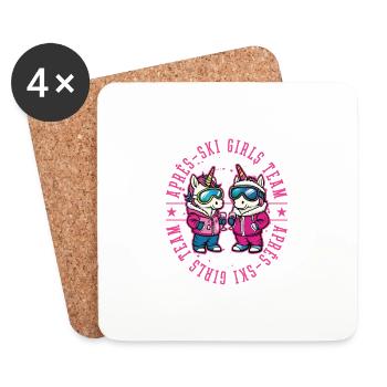 Après-ski Filles Team Licorne - Dessous de verre (lot de 4) - blanc - Devant