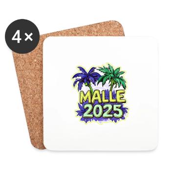 Malle 2025 Holiday - Coasters (set of 4) - white - Front