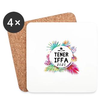 Tenerife 2025 Colorful - Coasters (set of 4) - white - Front