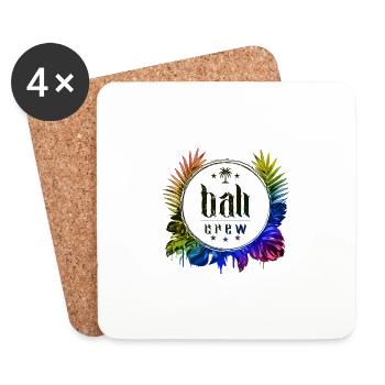 Bali Crew Coloré - Dessous de verre (lot de 4) - blanc - Devant