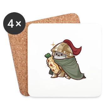 Knight - Coasters (set of 4) - white - Front
