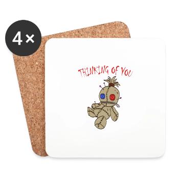 Thinking Of You Depression Kills Raise Awareness - Coasters (set of 4) - white - Front