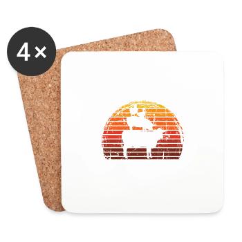 Soyez gentil avec chaque type de chemise de - Dessous de verre (lot de 4) - blanc - Devant