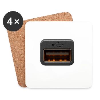 USB FASHION - Coasters (set of 4) - white - Front