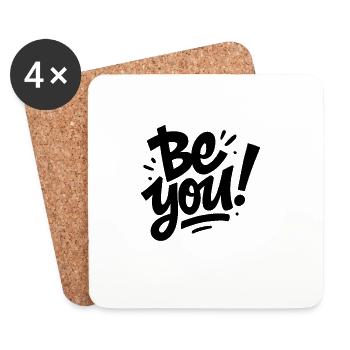 be you - Coasters (set of 4) - white - Front