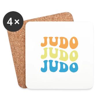Judo - Untersetzer (4er-Set) - Weiß - Vorne
