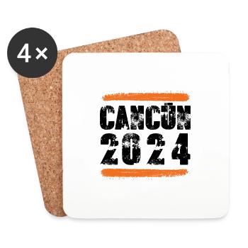 Cancun 2024 Team - Coasters (set of 4) - white - Front
