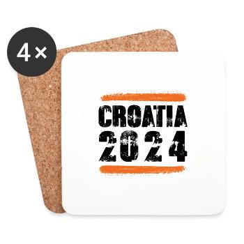 Croatia 2024 Team - Coasters (set of 4) - white - Front