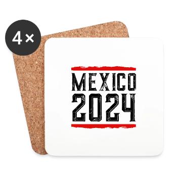 Mexiko 2024 - Untersetzer (4er-Set) - Weiß - Vorne