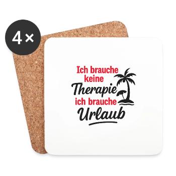 Holidays are my best medicine - Coasters (set of 4) - white - Front