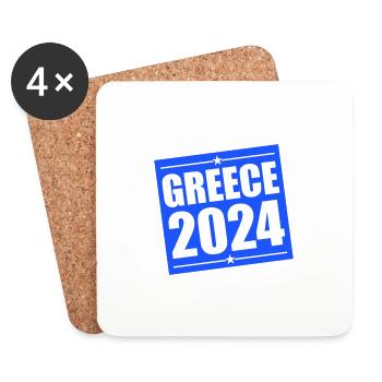Greece 2024 - Coasters (set of 4) - white - Front