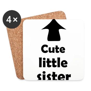 The Sweet Sister - Coasters (set of 4) - white - Front