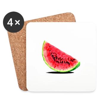 Watermelon - Dessous de verre (lot de 4) - blanc - Devant