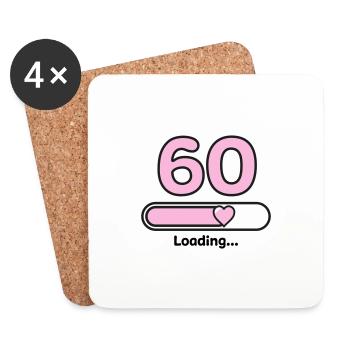 60th anniversary - Coasters (set of 4) - white - Front