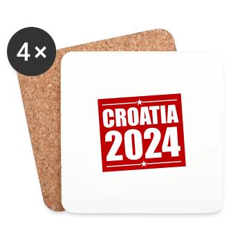 Croatia 2024 - Coasters (set of 4) - white - Front