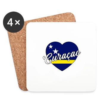 Curaçao - Untersetzer (4er-Set) - Weiß - Vorne