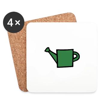watering Can - Coasters (set of 4) - white - Front