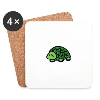 Turtle - Coasters (set of 4) - white - Front