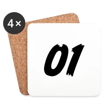 01 - Team - Coasters (set of 4) - white - Front