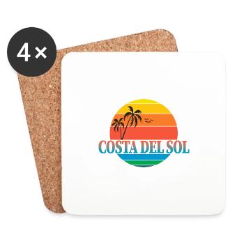 Costa del Sol - Untersetzer (4er-Set) - Weiß - Vorne