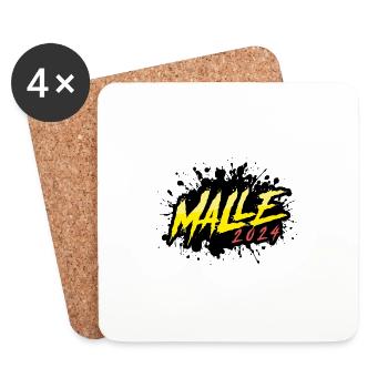 Malle 2024 Palma Majorque - Dessous de verre (lot de 4) - blanc - Devant