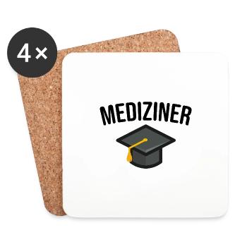 Mediziner Medizin Studium - Untersetzer (4er-Set) - Weiß - Vorne