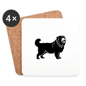 Chow Chow Hund - Untersetzer (4er-Set) - Weiß - Vorne