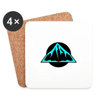 Mountains icon - Coasters (set of 4) - white - Front