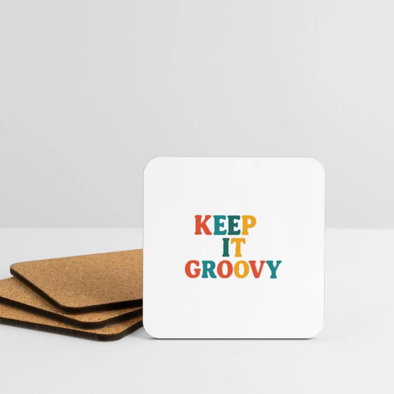 keep it groovy Coasters (set of 4)