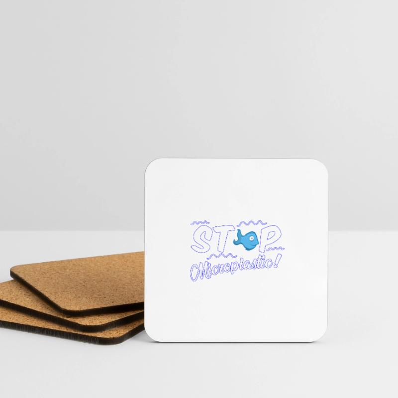 Stop Microplastic - Stops microplastic Coasters (set of 4)