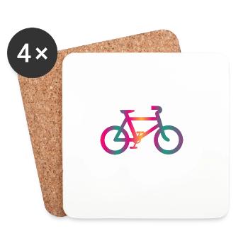 BICYCLE. CYCLING - Coasters (set of 4) - white - Front