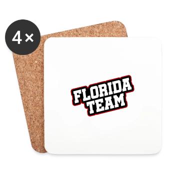 Florida Team - Coasters (set of 4) - white - Front
