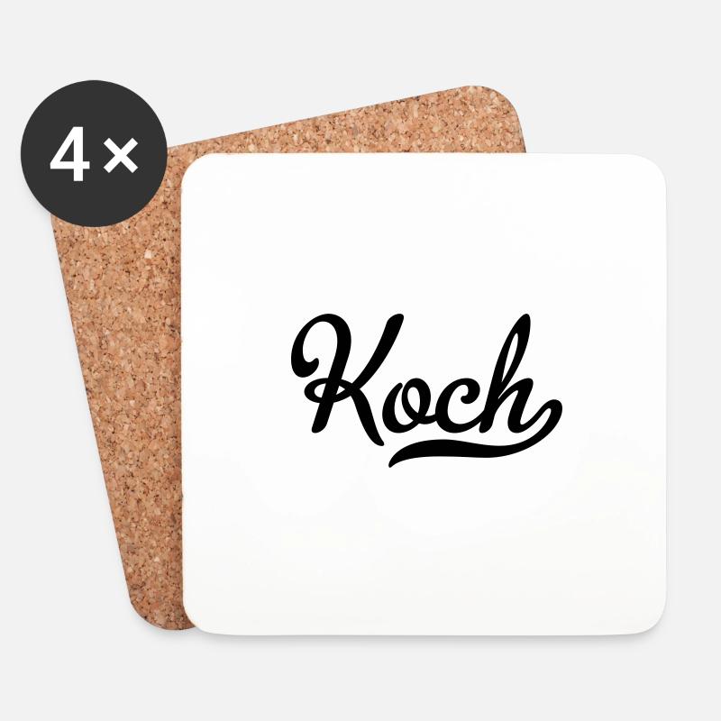 Koch - Untersetzer (4er-Set) - Weiß
