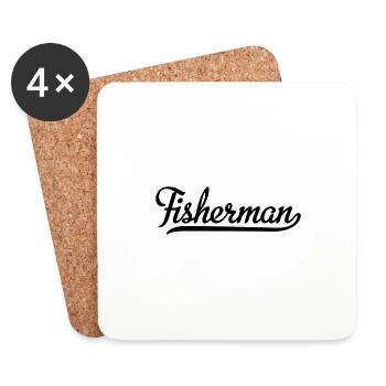 fisherman - Coasters (set of 4) - white - Front