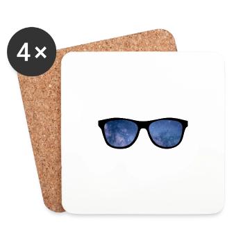 Sunglasses Holiday Summer Time - Coasters (set of 4) - white - Front