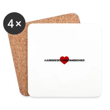 Hen Party Heart - Coasters (set of 4) - white - Front