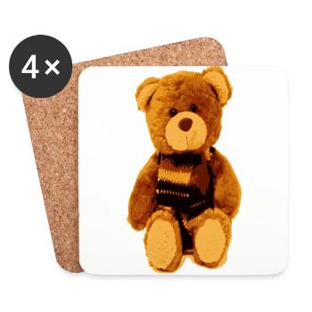 teddy - Coasters (set of 4) - white - Front